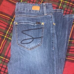 Seven7 Dark Blue Skinny Jeans